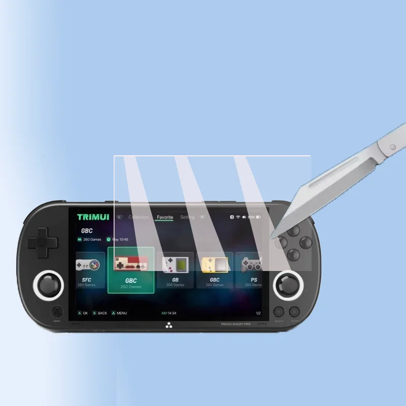 Hard Tempered Glass Protective Film Screen Protector Cover For ANBERNIC RG557 Retro Handheld Game Console Protection Accessories