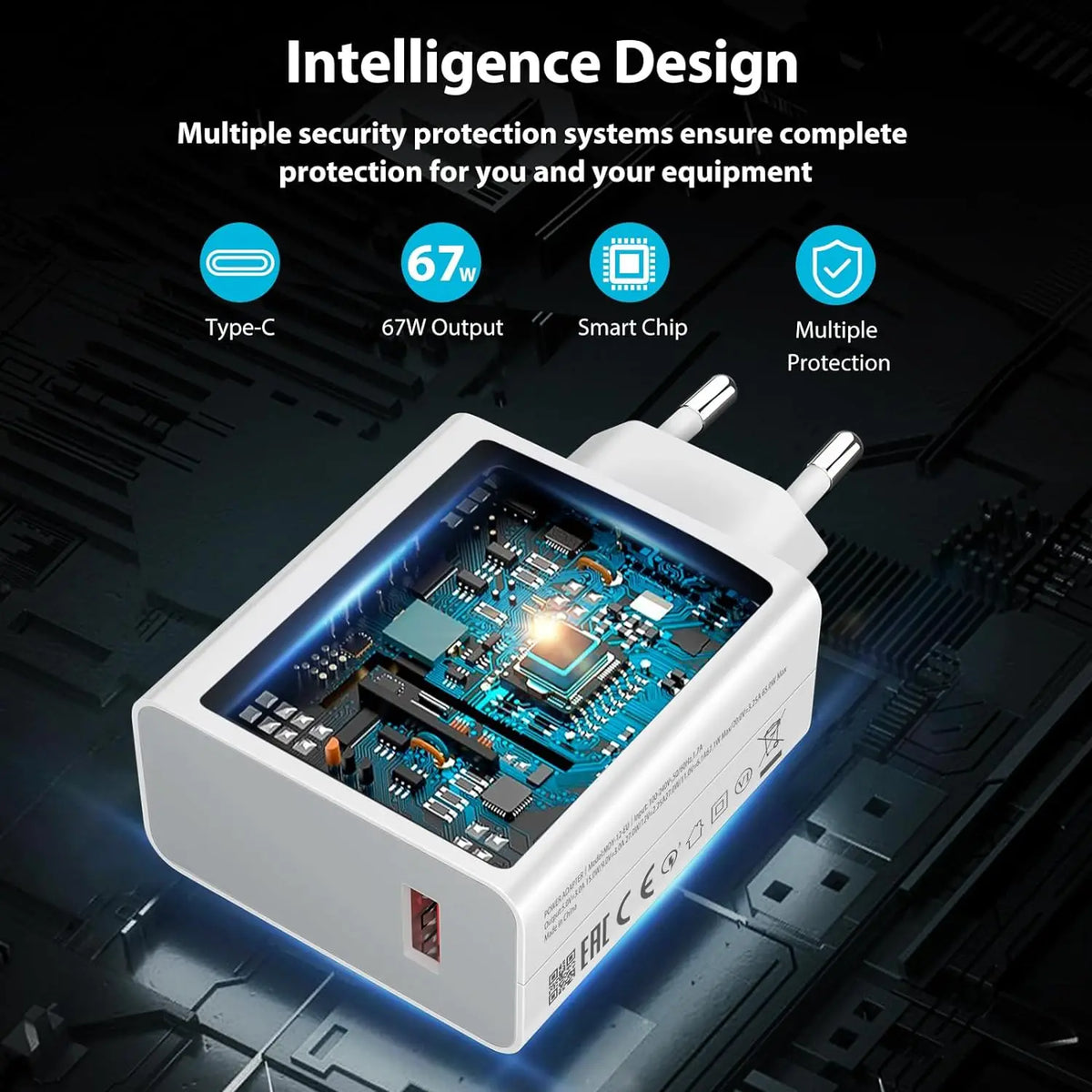 67W 6A Turbo Fast USB Charger For Xiaomi 12 13 14 15 17 Pro Redmi Note 11 12 13 14 Pro POCO X5 X6 X7 Type C Quick Charging Cable