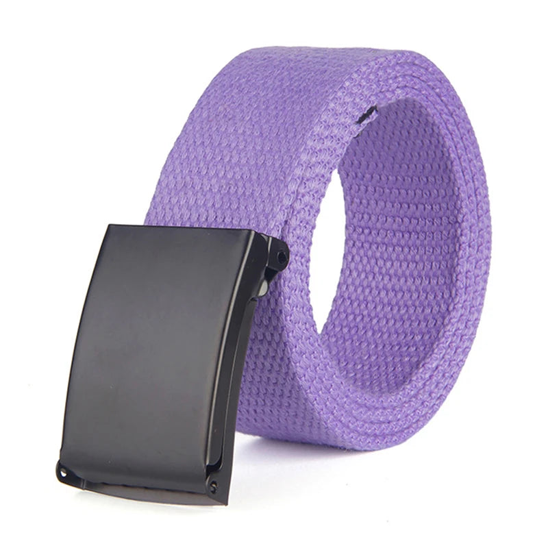 New Men's Belts Tactical Outdoor Belt Male Colourful  Canvas Trouser Belt High Quality Trend Man Waistband