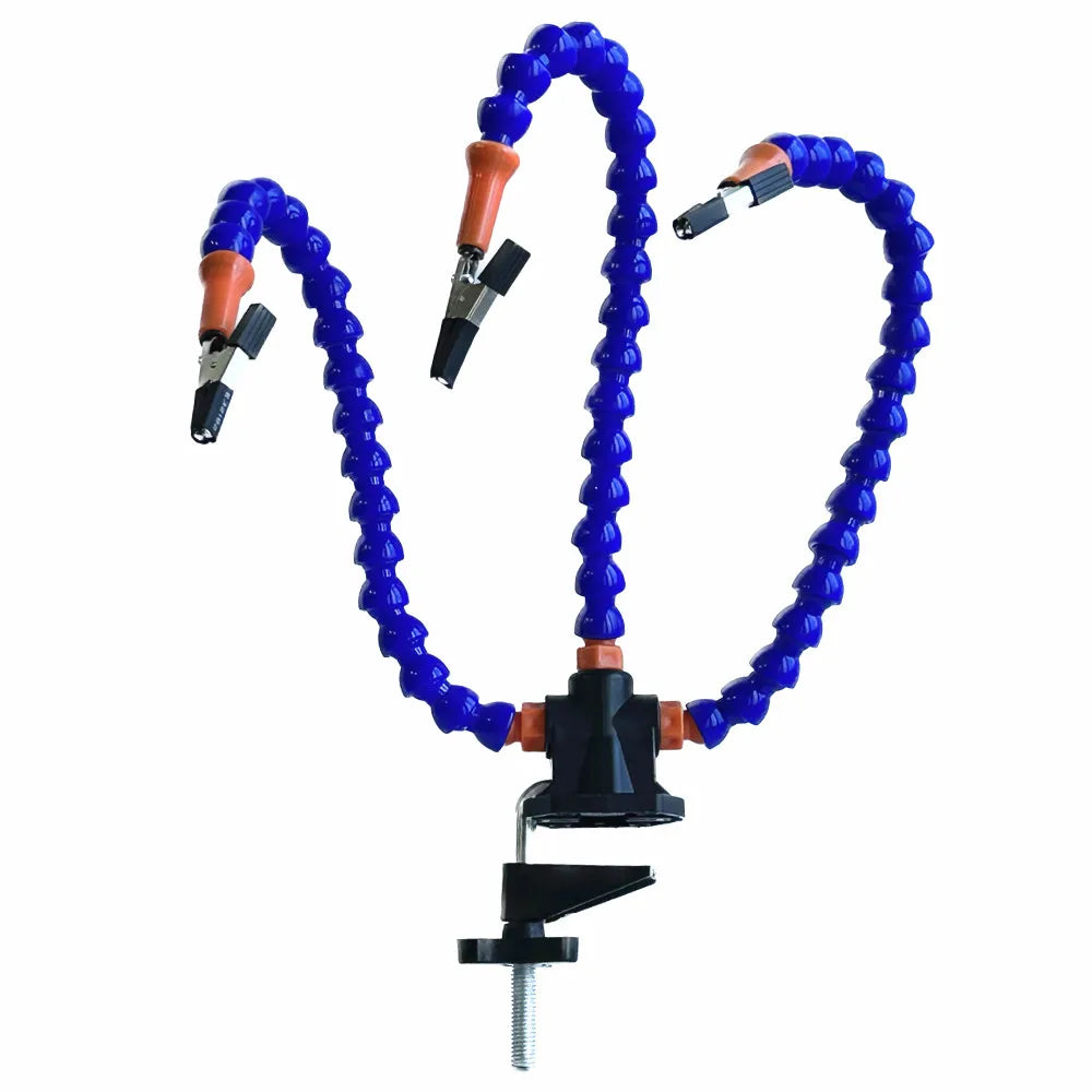 Helping Hand Third Hand Soldering Stand Flexible Arm PCB Holder Table Clip Tool Gadgets for Welding and Soldering