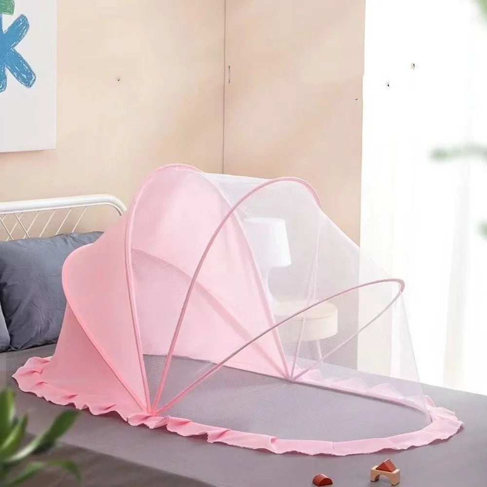 New Foldable Bed Mosquito Net Baby Accessories Undecided Baby Canopy Yurt Plastics Sunshade Mosquito Cover