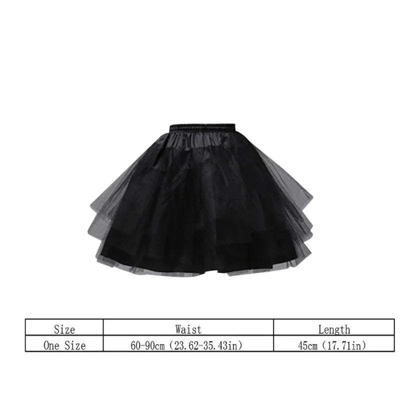 Women Elastic High Waist Ballet Sweet  Tutu Skirt Satin Bowknot Mesh Tulle Fluffy Petticoat Dress Underskirt