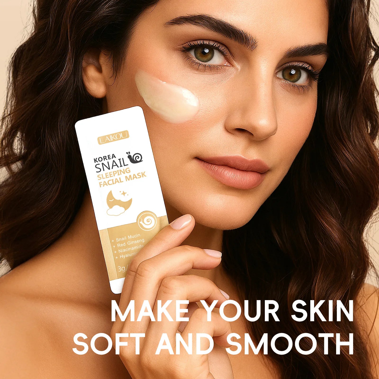 LAIKOU Single Sachet Sleeping Mask 7 Formulas No Wash Hydrating Repair Overnight Travel Skin Care For Dry Sensitive Skin