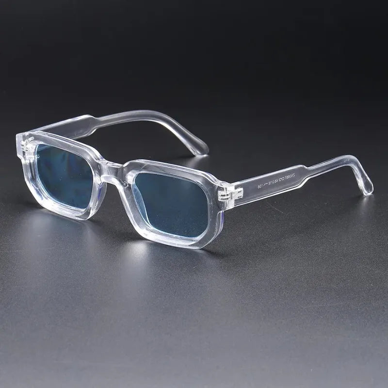 New Men Vintage Rectangle Frame Sunglasses Fashion Women Sun Glasses Luxury Brand Design Goggles UV400 Shades Eyewear