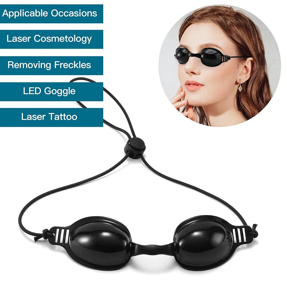 New Adjustable Full Shading Safety Eyepatch Glasses Laser Light Safety Protection Goggles ForTattoo Photon Beauty Clinic Patient