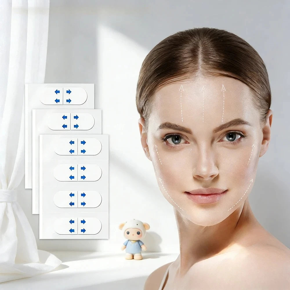 Wholesale 80pcs Invisible V Face Lifting Patches Facial Slimming Firming Stickers for Forehead Neck & Chin Beauty Health NALSYAO