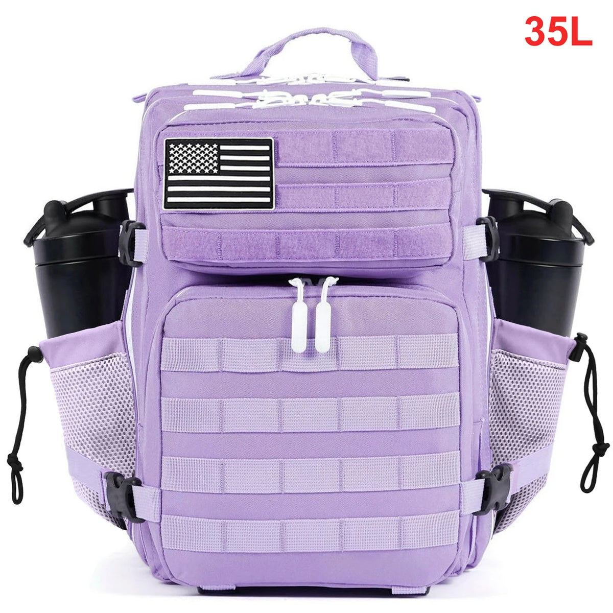 35L Tactical Backpack for Women Men Molle Outdoor Travel Camping Hiking Bag Sports Weekend Athlete Gym Rucksack Dual Cup Holders