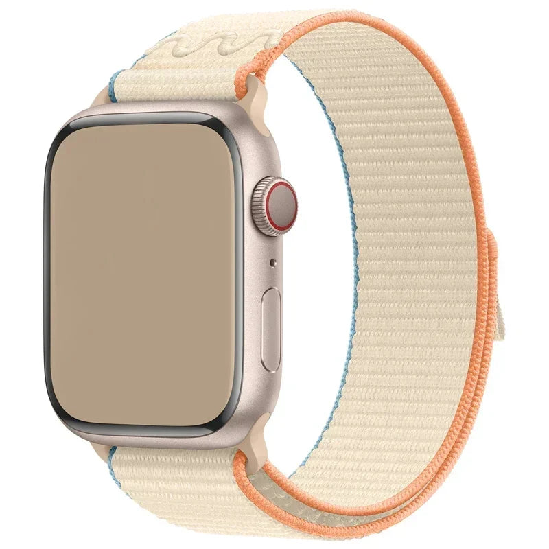 Nylon Band for Apple Watch Band Ultra 2 49mm 44mm 40mm 45mm 41mm 42mm 40mm Bracelet Strap IWatch Ultra Series 9 7 6 5 Se 8