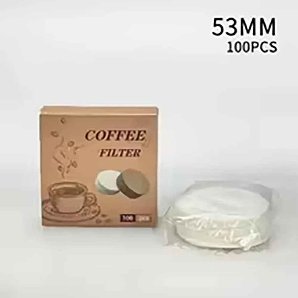 100Pcs 51/53/58mm Coffee Filter Paper Round Universal Water Filter Papers Disposable Espresso Portafilter Accessories