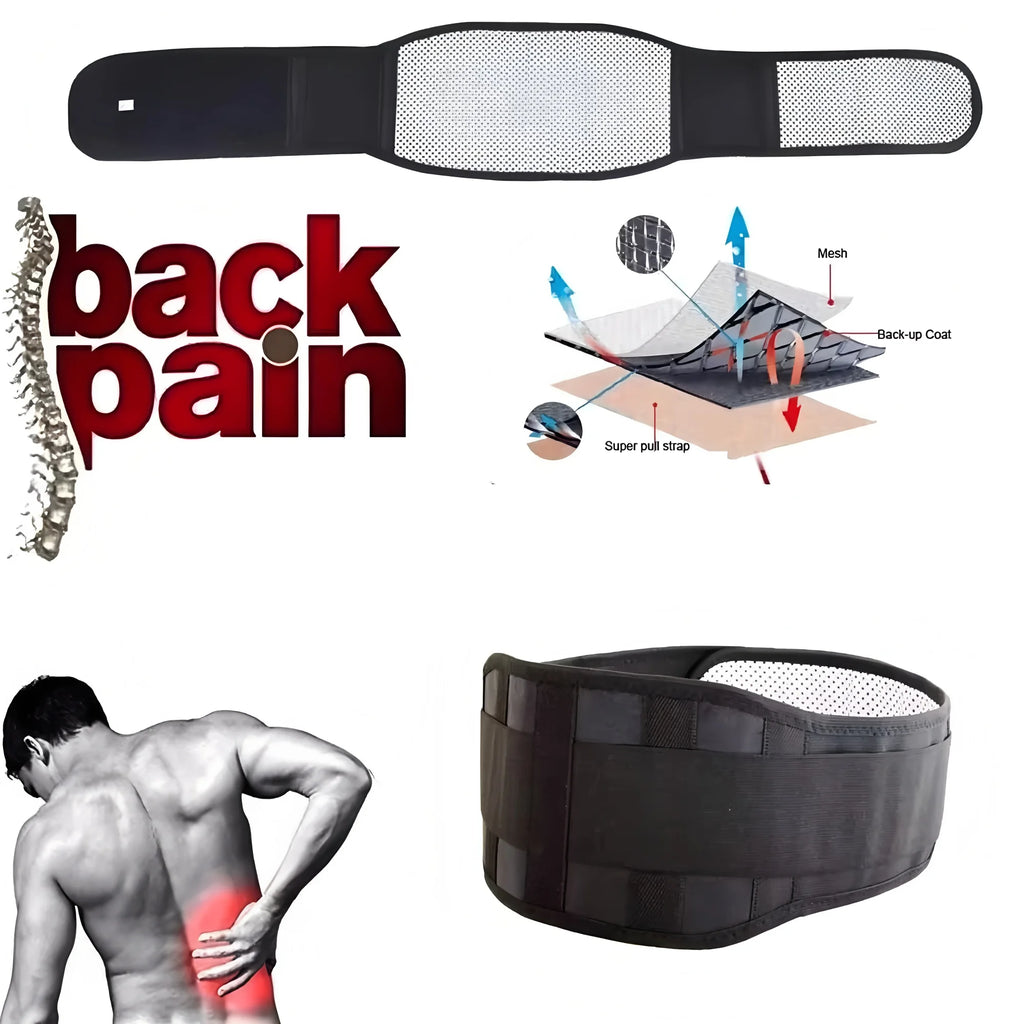 2026Magnetic Self-Heating Back Support Belt, Waist Massage Belt With 4 Steel Plates For Sport Fitness Men And Women