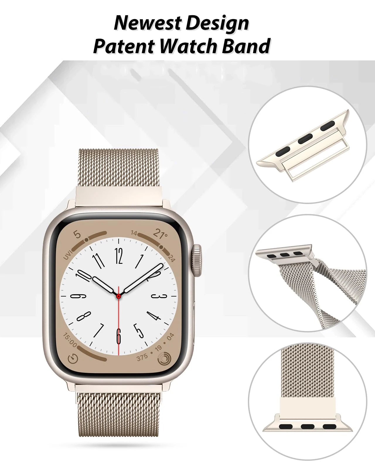 Milanese loop For apple Watch bands 44mm 40mm 45mm 49mm 41mm 38mm 42mm 44mm Bracelet iwatch Series 11 10 9 SE 8 Ultra 3 2 strap