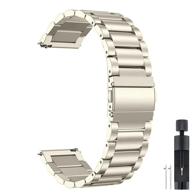 22mm 20mm Stainsteel Steel Strap For Samsung Galaxy 7 6 3 4 5 Pro Classic Metal Band For Huawei GT 4 46mm Amazfit Bip/GT/GTS/GTR
