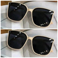 Fashion Korean Personality Ins Trend Black Square Frame UV400 Sunglasses for Unisex Street Sunglass