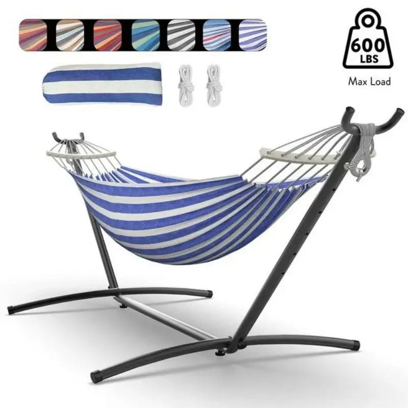 Gyroor Adjustable Stand Hammock - 600lb Capacity Stylish Hammock Bed with Storage Bag for Outdoor Relaxation