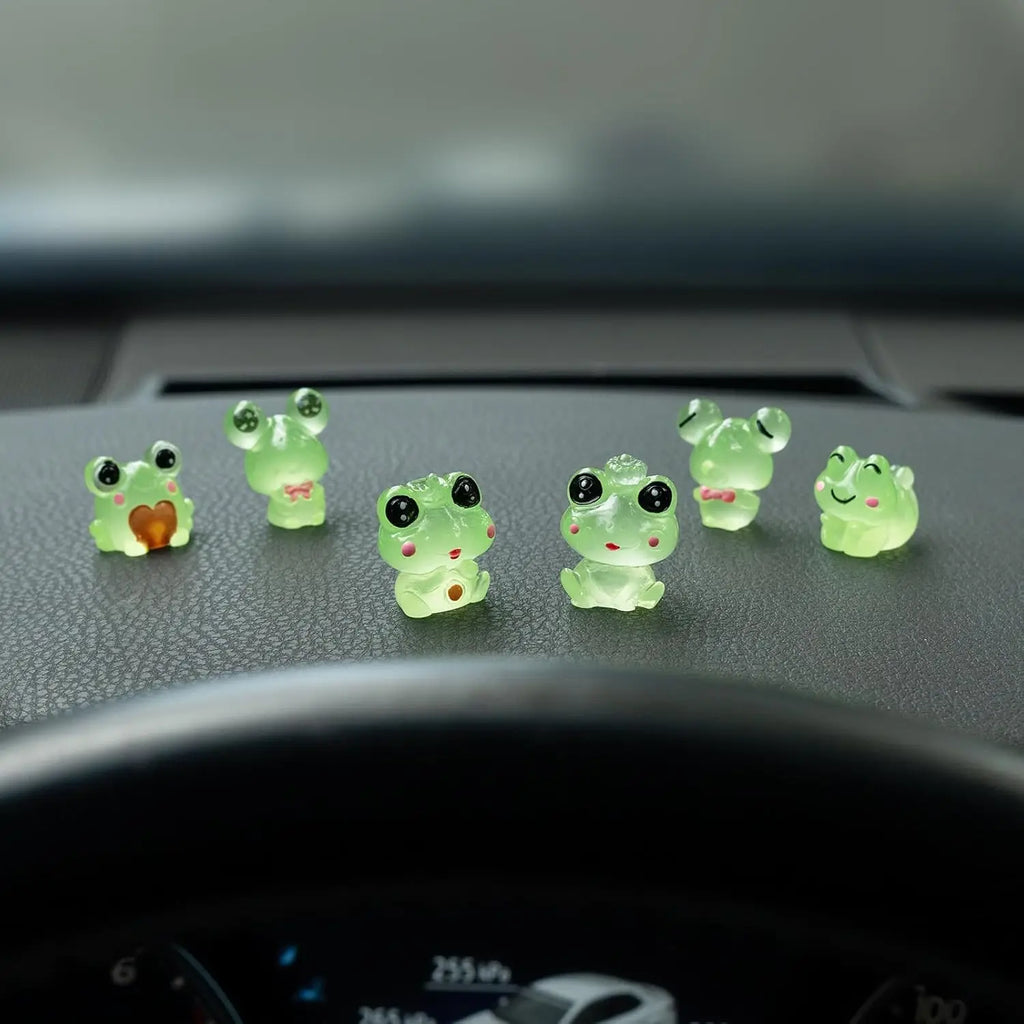 Cute Mini Animal Car Dashboard Accessories Fun Animal Car Rear View Mirror Decor Interior Ornaments Fairy Garden Home Car Gifts