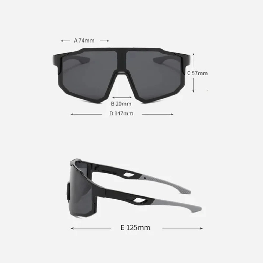 New Outdoor Sport Goggle Fashion Windproof Skiing Shades Cycling Riding UV Protection Popular Sunshade Sunglasses for Men Women