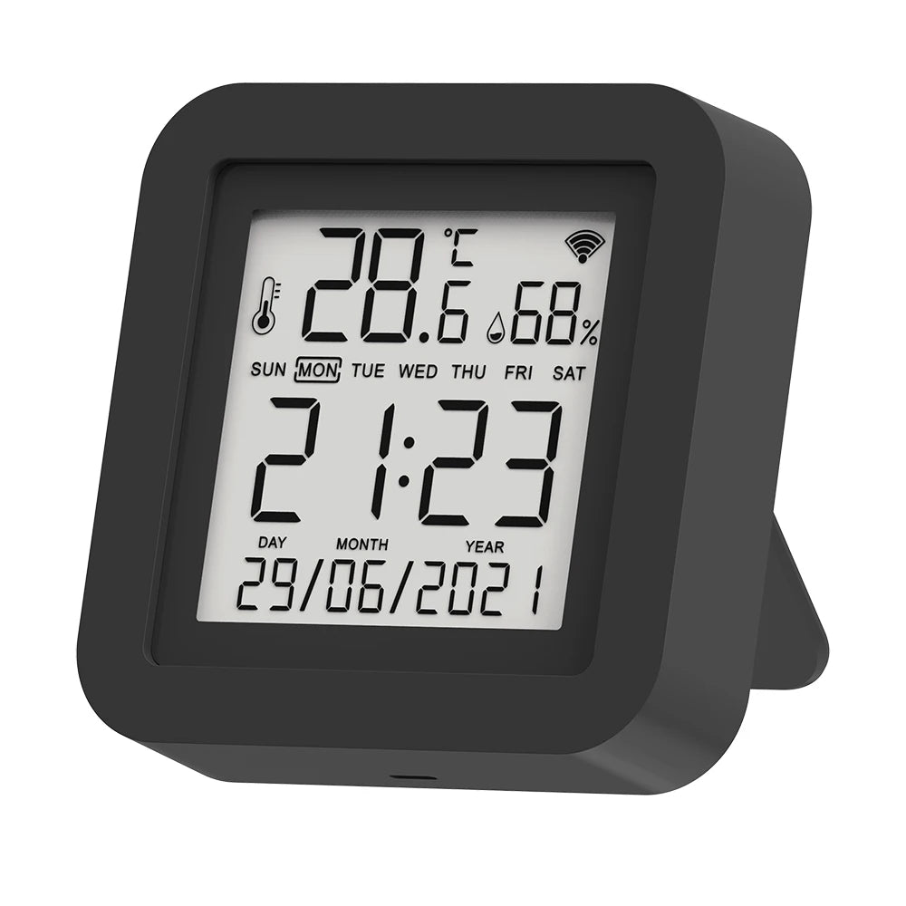 Tuya Smart Universal IR Remote With Temperature Humidity Sensor for Air Conditioner TV AC Works with Alexa Google Home Yandex