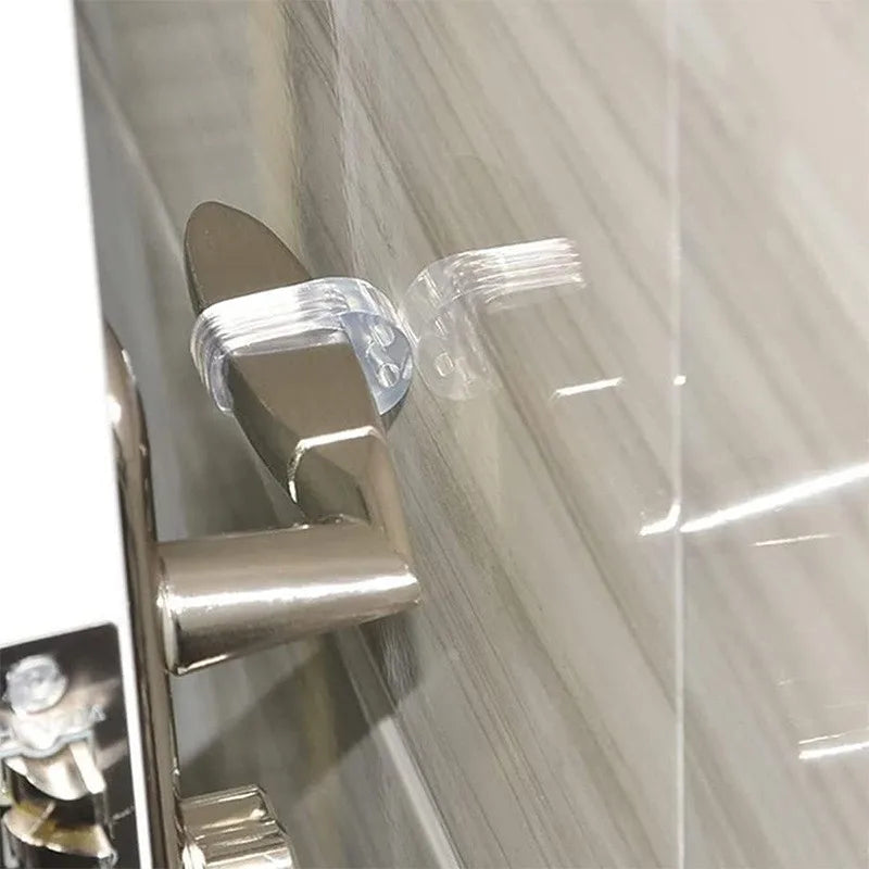 Handles Door Stopper Silicone Gel Door Stop Transparent Wall Protection Door Knob Bumper Furniture Protector Pad Handle Buffer