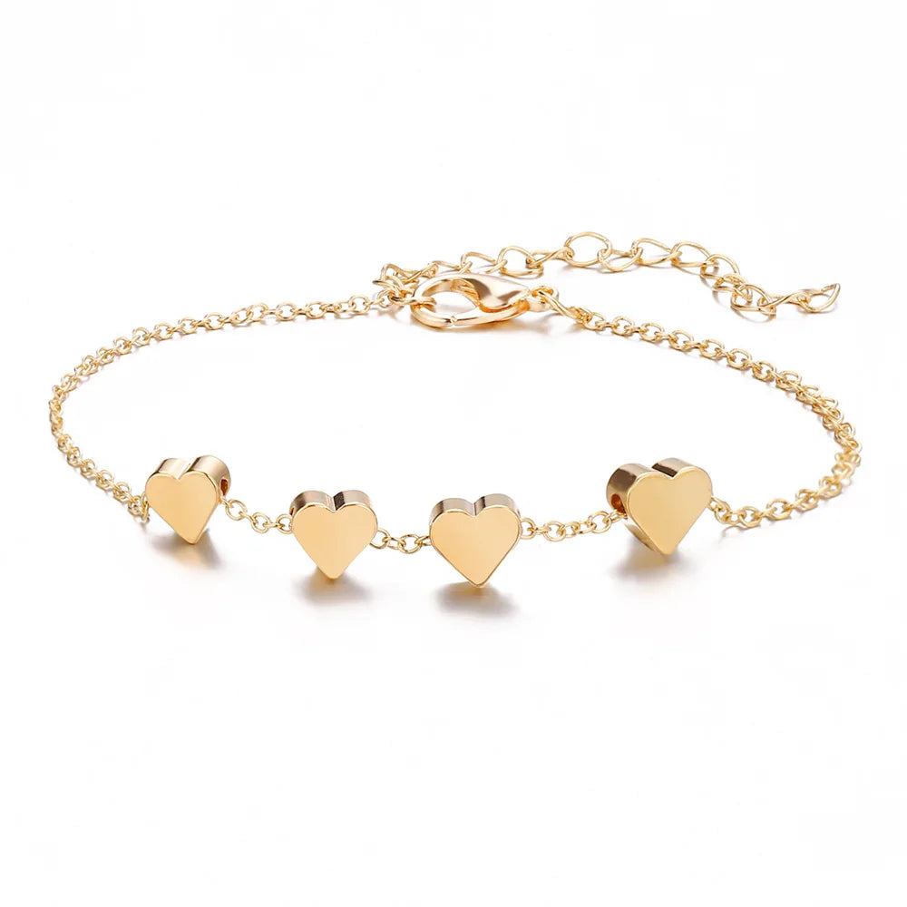 Y2K Zircon Ins Bracelets for Women Korean Fashion Sweet Girls Sparkling Hollow Heart Delicate Chain Bracelet Party Jewelry Gifts