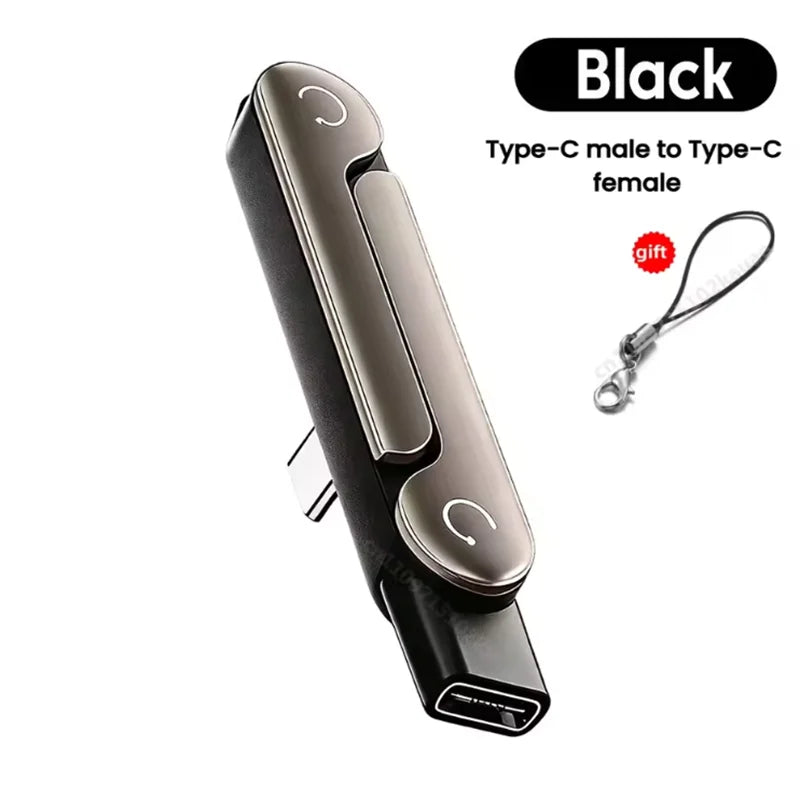 Type-C Phone Charging Bracket Adapter with 240 W Fast Charging Support, OTG Functionality, and Foldable Mounting Stand — USB-C M