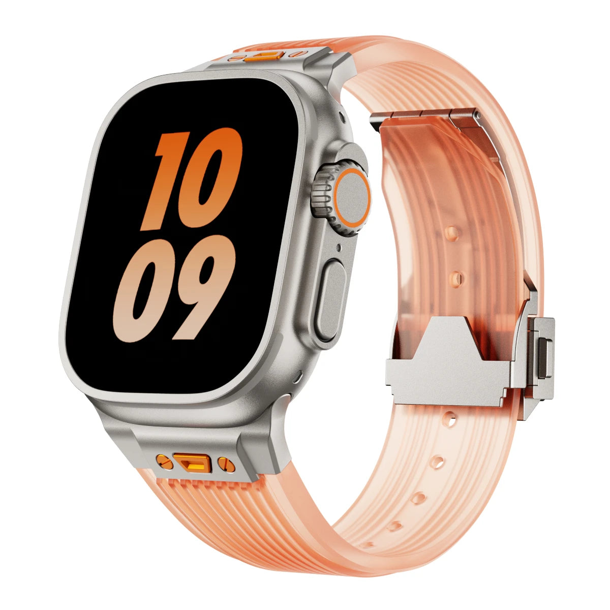 Silicone Sports Strap for Apple Watch Ultra 2/1 49mm Series 9 8 7 45mm 44mm Rubber Band for IWatch 6 5 4 3 Se 44mm 42mm Bracelet