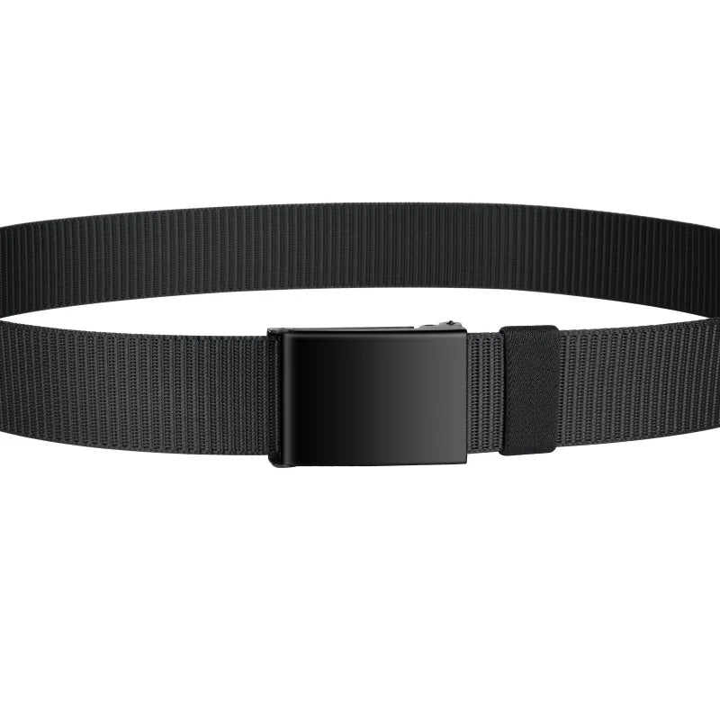 thickened smooth buckle nylon belt, hot selling foreign trade item, men's and women's universal business belt, casual pants belt