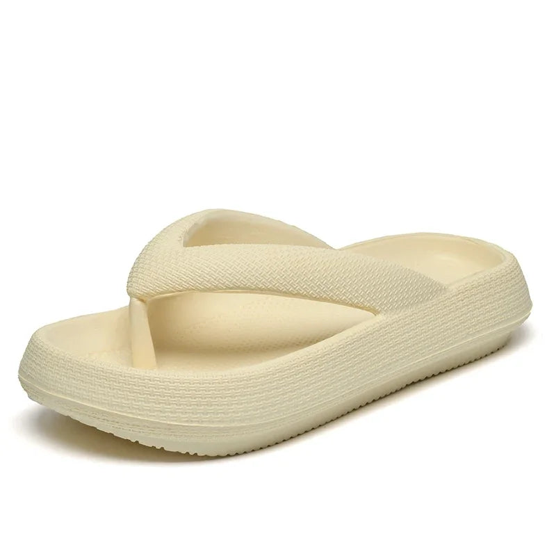 YRZL Soft Sole Platform Flip Flops Women 2024 Summer Beach Non Slip Men Slippers Coulple Thick Sole Bathroom Slides Sandals