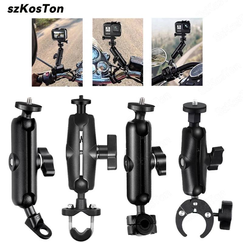 For GoPro 13 12 11 10 Motorcycle Bicycle Holder Handlebar Mount Bracket For Insta 360 X5 X4 DJI OSMO 360 Action 6 5 4 Accessory