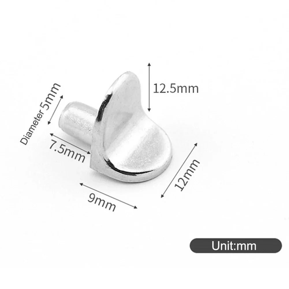 20pcs 5mm L - Shaped Shelf Support Studs: Fix Wooden/Glass Boards in Cabinets, Ideal Furniture Bracket Holders
