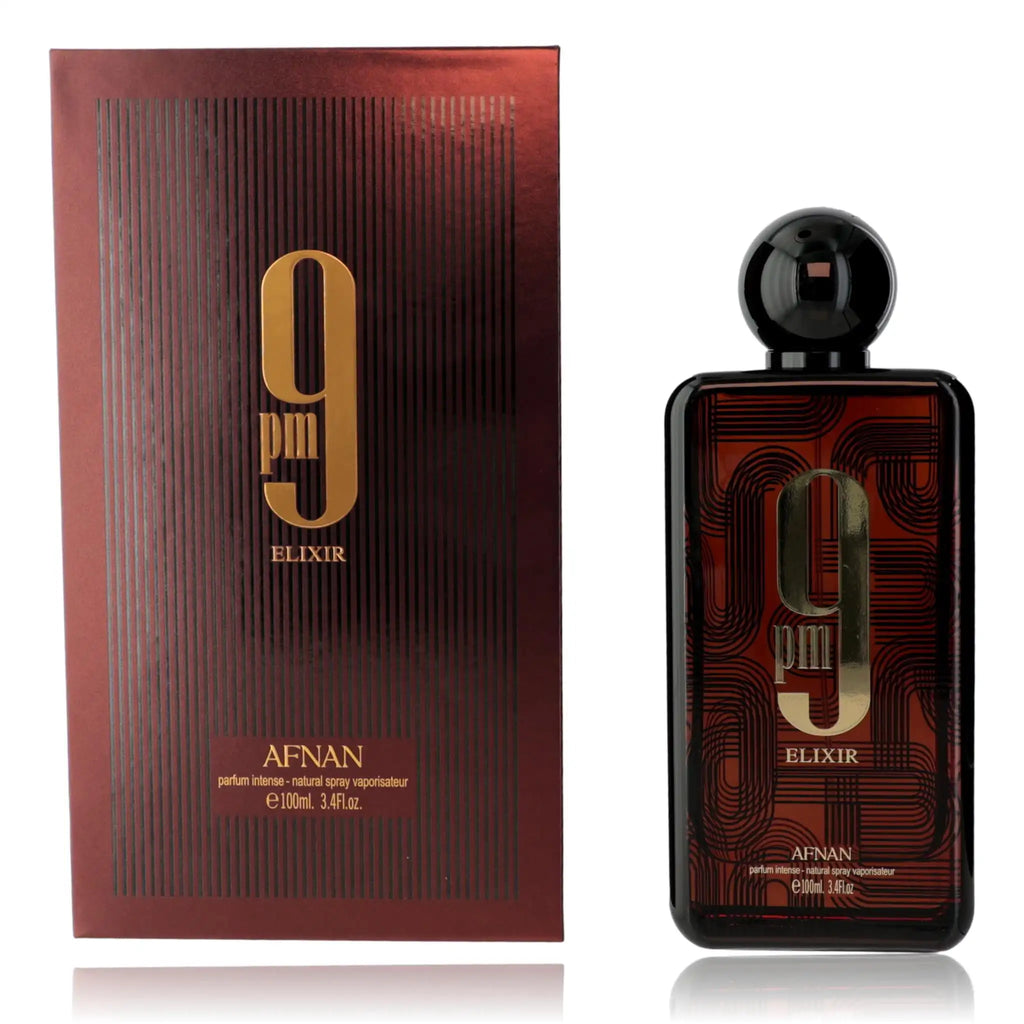 Afnan 9PM Elixir Extrait De Parfum Spray Unisex Fragrance 3.4 Oz Long Lasting Luxury Perfume For Men Women