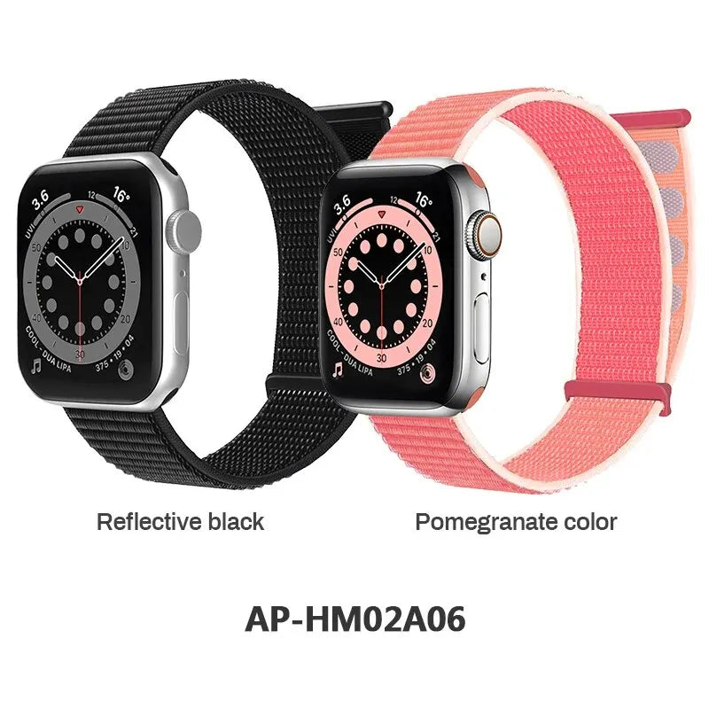 2 Packs Nylon Bands Compatible with Apple Watch 38mm 40mm 41mm 42mm 44mm 45mm 49mm for IWatch Series 9/8/7/6/5/4/3/2