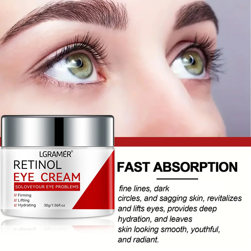 Retinol Eye Cream Lightening Dark Circles Firming Skin Instant Eye Repair Serum Stick for women Women Eyes Care 60g