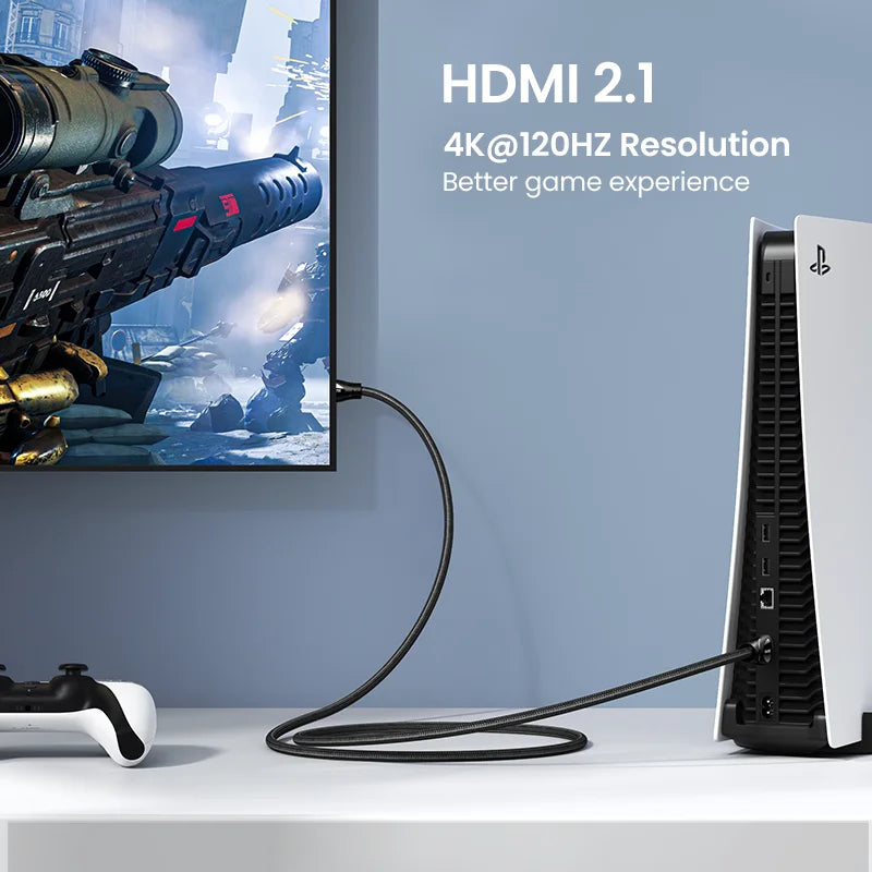 UGREEN HDMI Cable for Xbox Series X HDMI 2.1 Cable 8K/60Hz 4K/120Hz HDMI Splitter for Xiaomi Mi Box PS5 HDR10+ 48Gbps HDMI 2.1