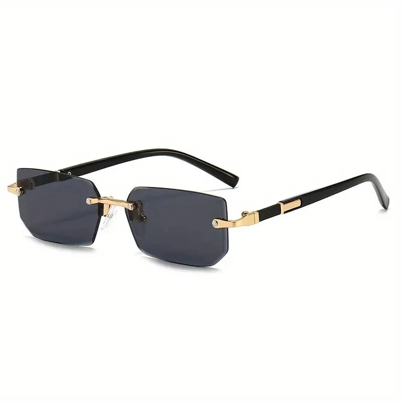 1/3 PCS Rimless Sunglasses Rectangle Fashion Popular Women Men Shades Small Square Sun Glasses Female Male Summer Traveling