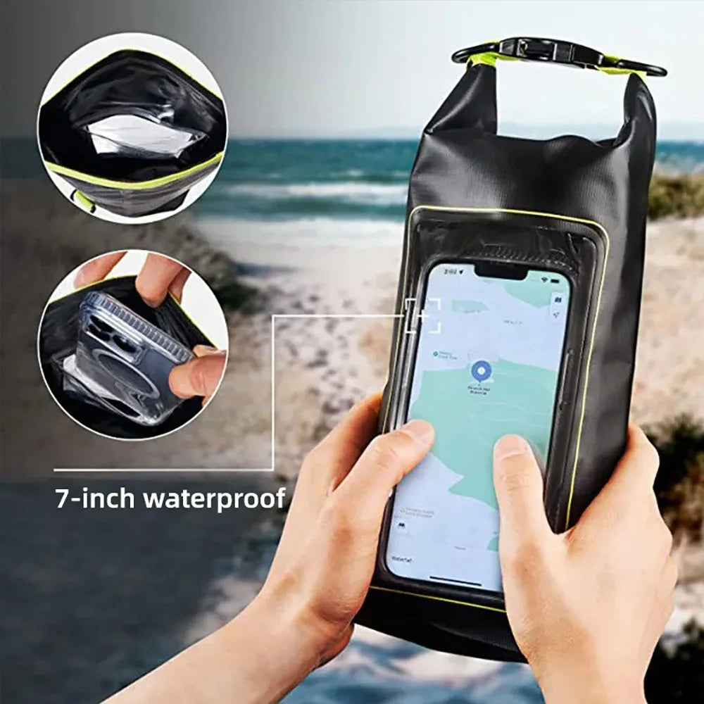 Outdoor Waterproof Phone Bags Dry Bag Touch Screen Kayak Bags Camping Trekking Bag Trekking Drifting Rafting Surfing Boating Bag