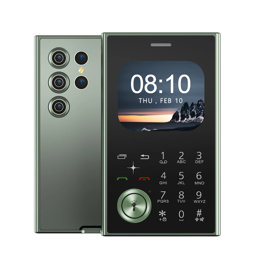 SERVO V8 Button Mobile Phone Dual SIM Standby Magic Voice Speed Dial FM Radio MP4 Player Flashlight 2G Feature Small Cellphones