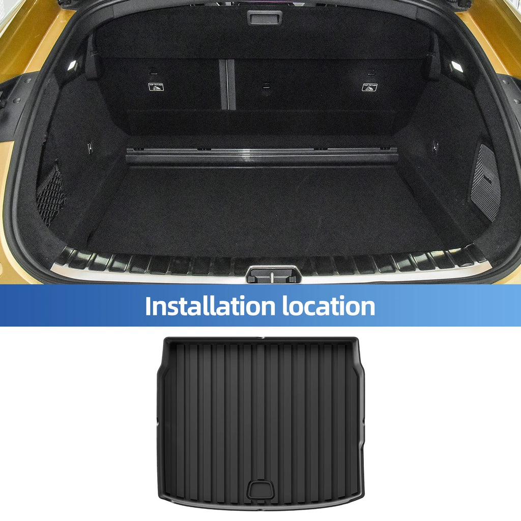 Smabee Left Drive for Polestar 4 2024-2026 Car Floor Mats Cargo Liner Trunk Pad TPE 3D Foot Mat Waterproof Accessories Black