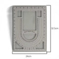 Floked Bead Board - 13-Compartment Jewelry Making Tray for Bracelet and Necklace Organizing