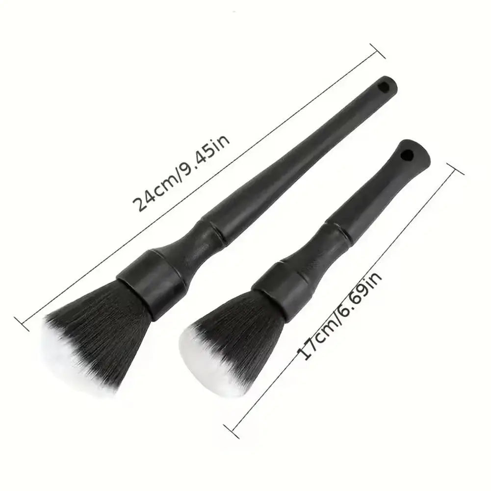 Car Detailing Brush Set Soft Fiber Interior Cleaning Kit Electrostatic Dust Removal Tools Car Wash Accessories Detailing Brushes