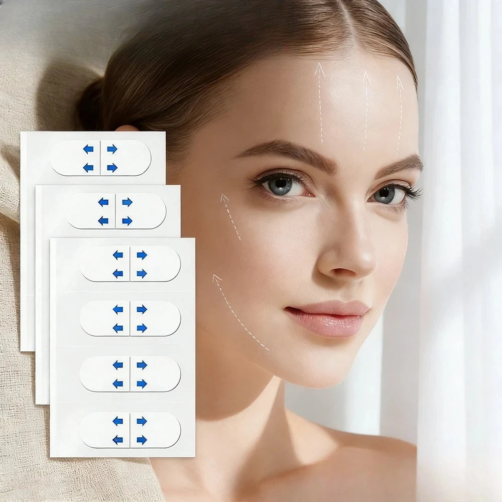 Wholesale 80pcs Invisible V Face Lifting Patches Facial Slimming Firming Stickers for Forehead Neck & Chin Beauty Health NALSYAO