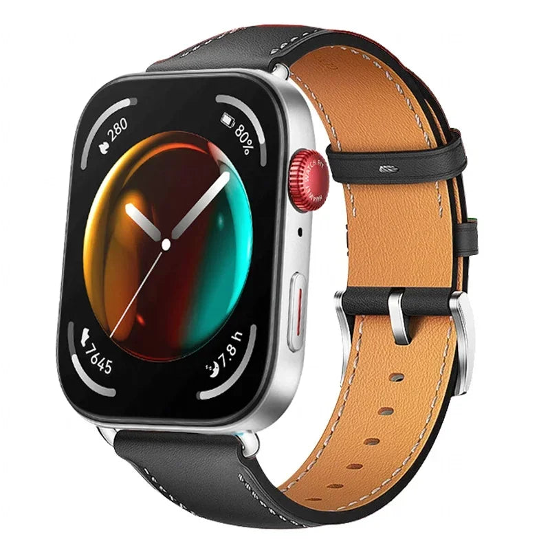 Strap For Huawei Watch Fit 3 Smartwatch Band Replacement Wristband retro Genuine Leather Bracelet For Huawei Fit 2 Accessories