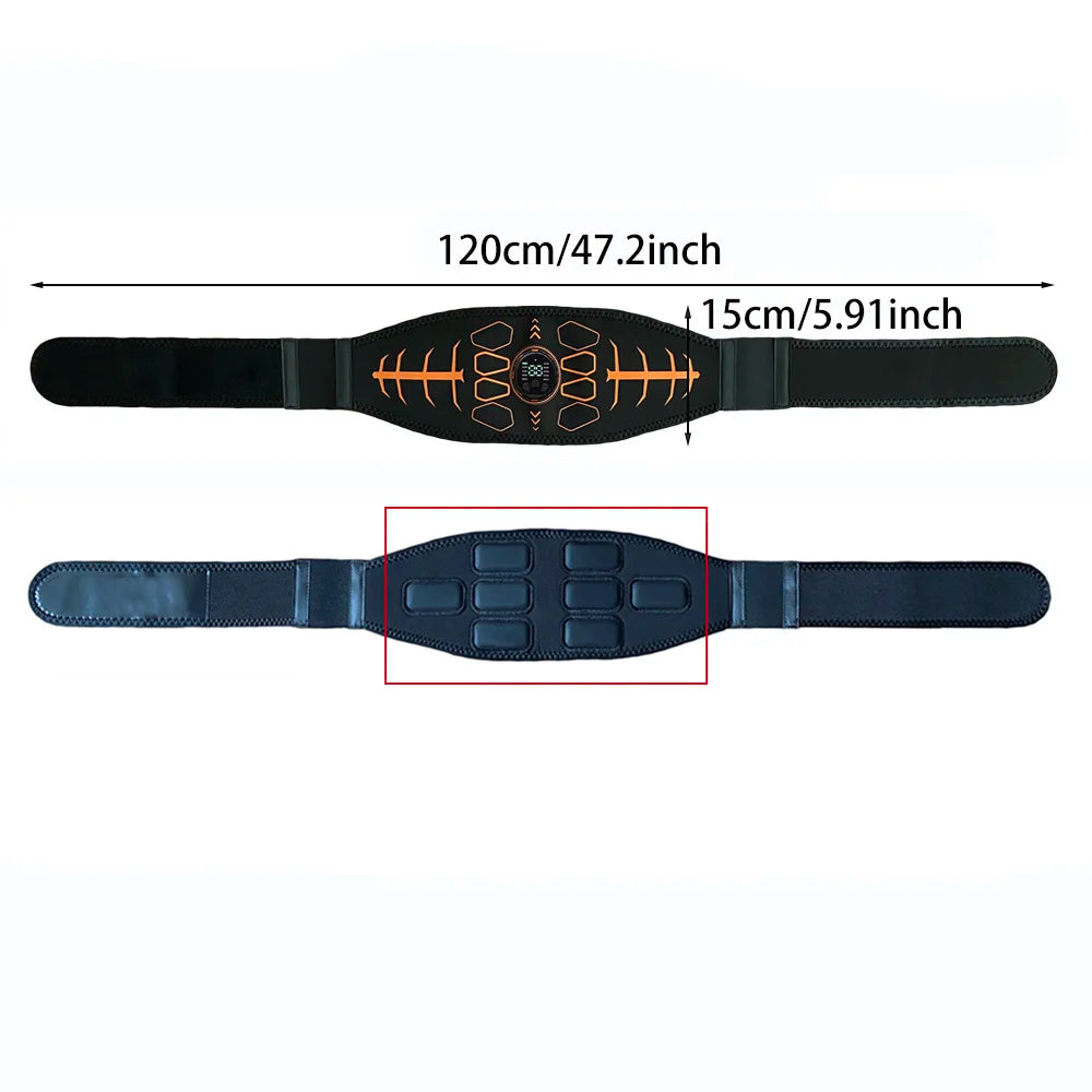 Smart Fitness Belt Abs Trainer USB Charge Body Arm Massage Workout For Men And Women