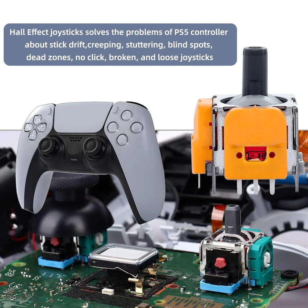 Replacement Hall Effect Joystick 3D Analog Sensor ThumbStick for PS5/PS4/Xbox/Switch PRO/Series Controller Repair Part Accessory