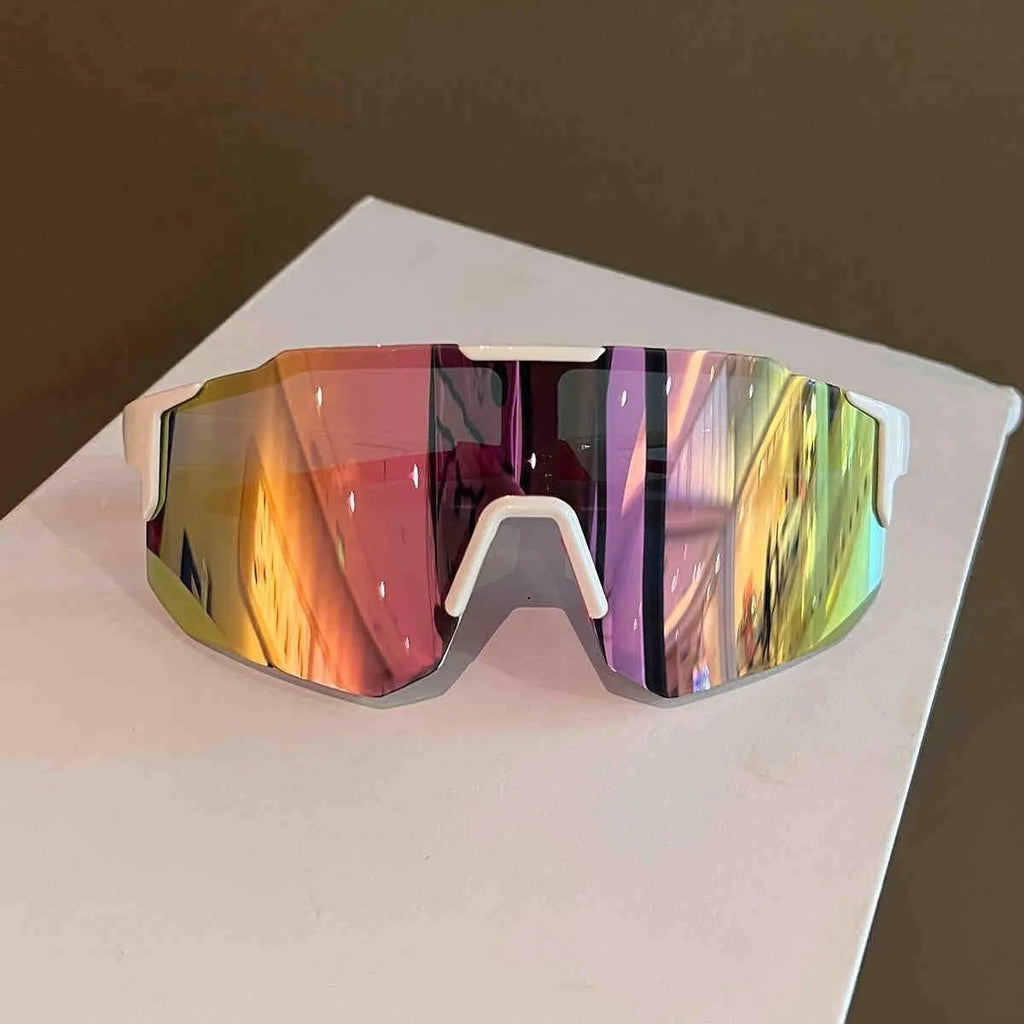 Cycling Sunglasses Anti-Ultraviole Hiking Climbing UV400 Shades Goggles Large Frame Oversized Hiking Climbing Eyewear