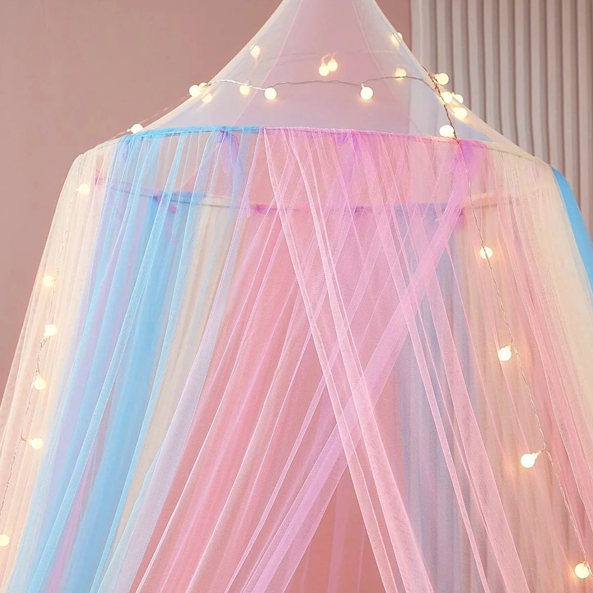 Baby Bedroom Curtain Nets Dome Rainbow Princess Mosquito Net for Crib Newborn Infants Bed Canopy Tent  Kids Bedding Room Decor