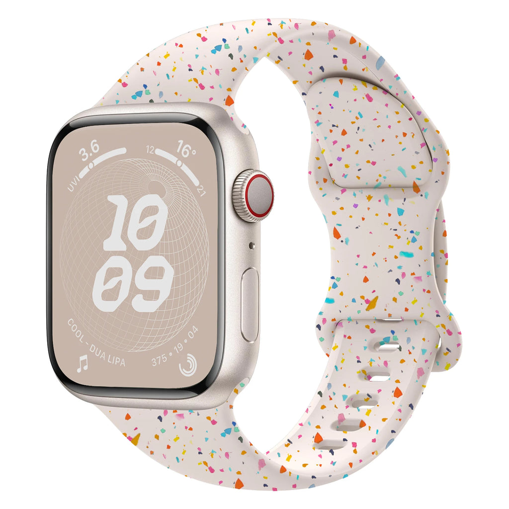 Silicone Strap for Apple watch band 40mm 41mm 45mm 44mm 46mm 49mm 42mm Breathable bracelet iwatch Series 11 10 9 8 SE 3 Ultra 2