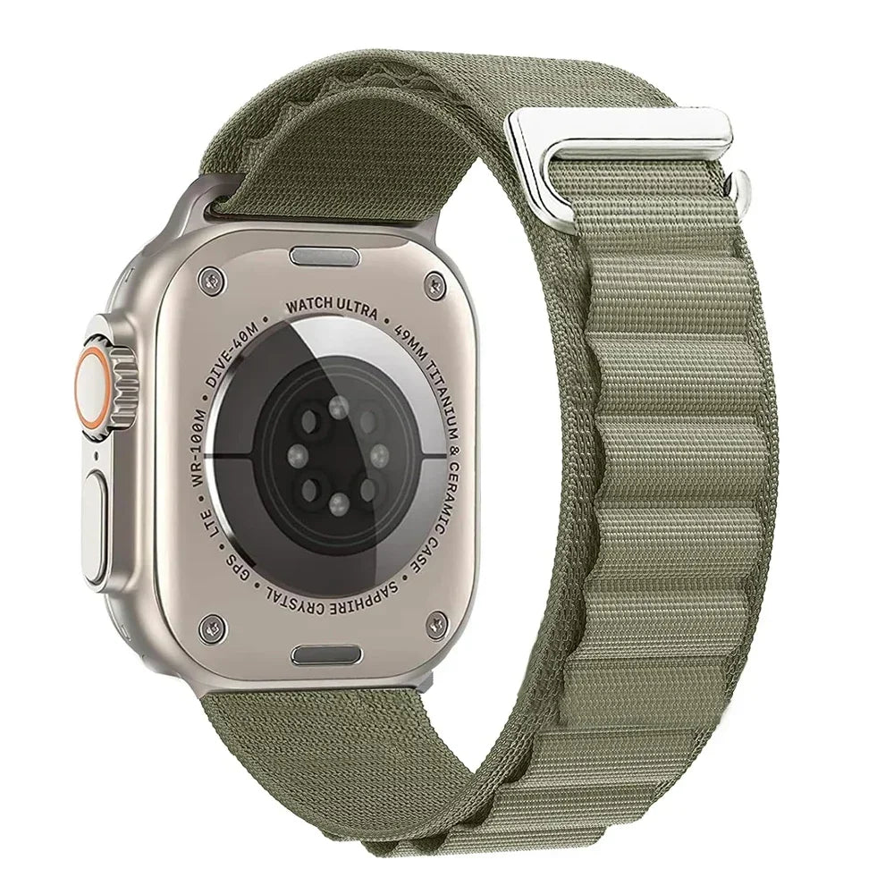 Alpine Loop Strap For Apple Watch Ultra 3 2 1 Band 49mm 11 10 9 8 7 45mm 41mm 42mm 46mm Nylon Bracelet iWatch 6 5 4 3 SE3 2 Belt