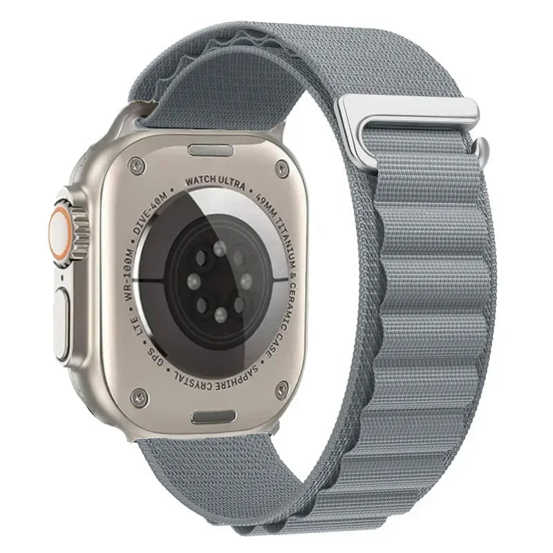 Alpine Loop Belt For Apple Watch Ultra 49mm 11 10 9 8 7 10 46mm 42mm 45mm 41mm Nylon Band iWatch Series 6 5 4 SE 44mm40mm Correa