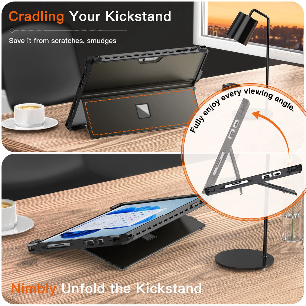 Casing untuk for Surface Pro 7 Plus Pro7 6 5 4 LTE All-in-One Rugged Cover Case with Pen Holder Kickstand Protective Case
