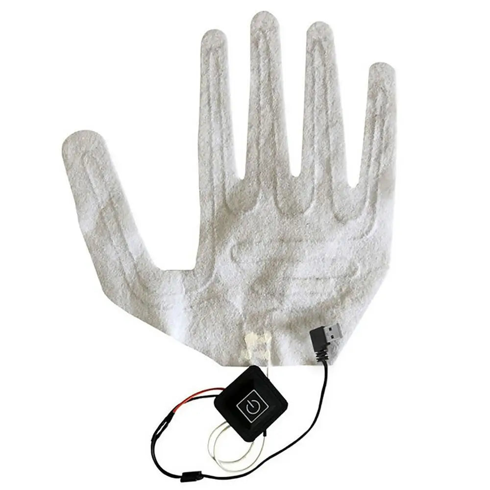 USB Heated Pad Winter Warm Gloves Heating Pad Electric Heating Film Gloves Heating Shoes Sheet Pad Outdoor Skiing Camping 1pc